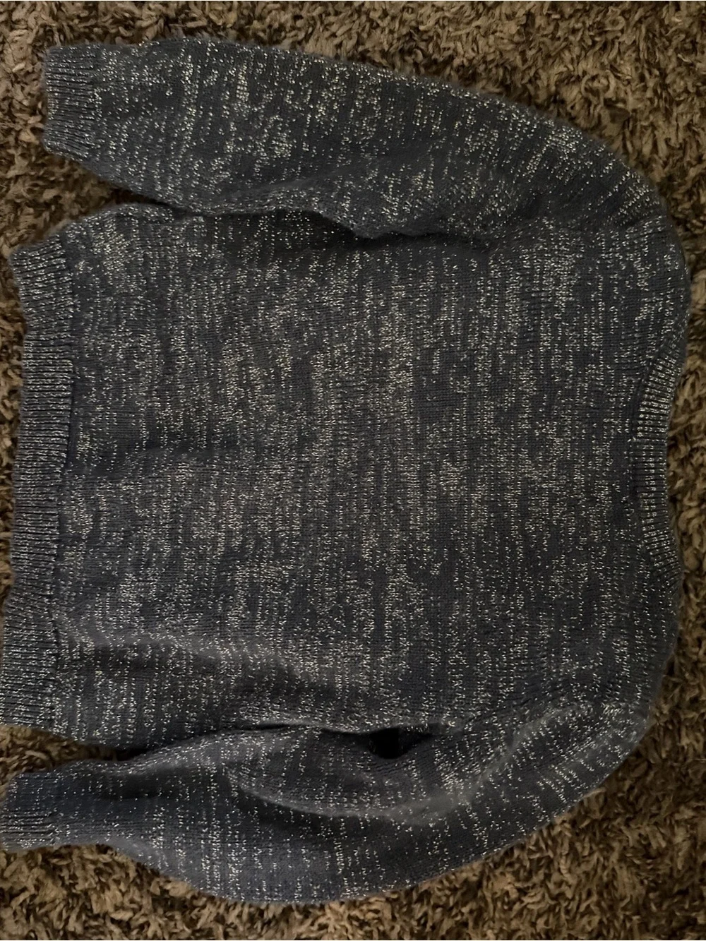 Old Navy Heather Navy Toddler Button Cardigan